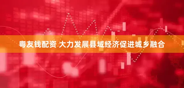 粤友钱配资 大力发展县域经济促进城乡融合